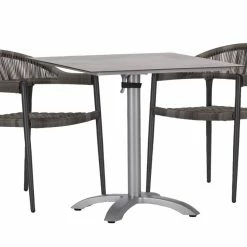 Bestpreis ⭐ 3-teiliges Gartenmöbel-Set - anthrazit-platin - 80x72 cm 🛒