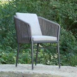 Budget 🔔 Gartenstuhl - anthrazit-silbergrau - Polyesterschnüre 😍 -Angebote Garten Store 9005251200 03 1600Wx1600H