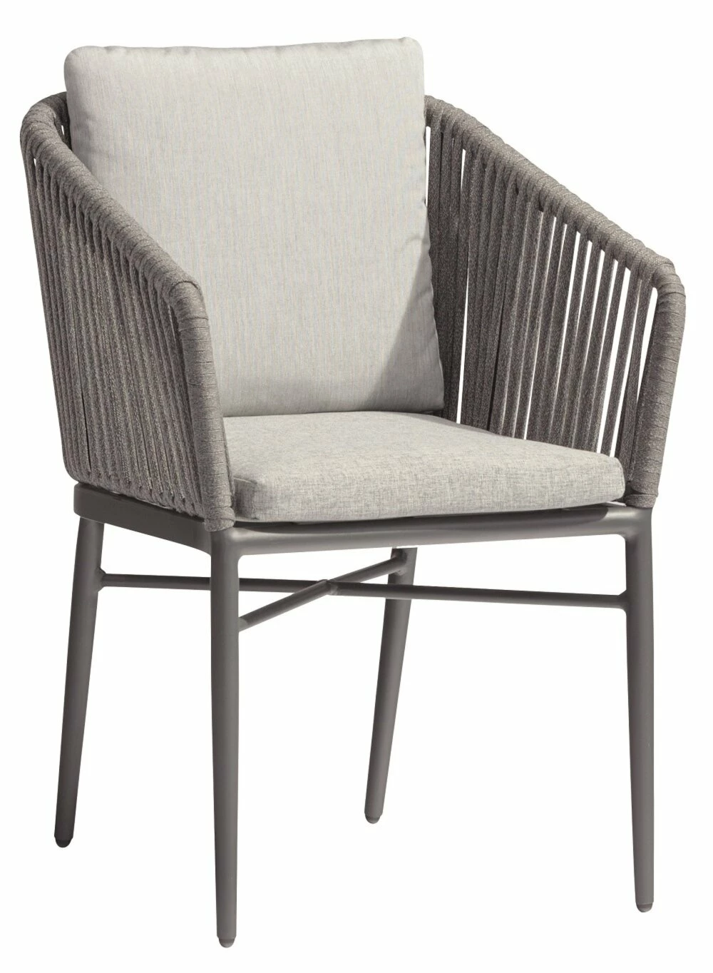 Coupon 🔔 4-teiliges Gartenstuhl-Set - anthrazit-silbergrau - Aluminium 🤩 4 Coupon 🔔 4-teiliges Gartenstuhl-Set - anthrazit-silbergrau - Aluminium 🤩 – Bild 2