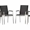 Neu 🥰 4-teiliges Gartenstuhl-Set - schwarz - stapelbar ✔️ -Angebote Garten Store 9005253700 1600Wx1600H