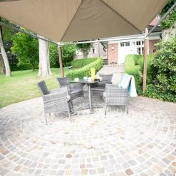 Aktion 🌟 5-teiliges Gartenmöbel-Set - anthrazit-grau- stapelbar - 80x72 cm 🔔 -Angebote Garten Store 9005254300 04 1600Wx1600H