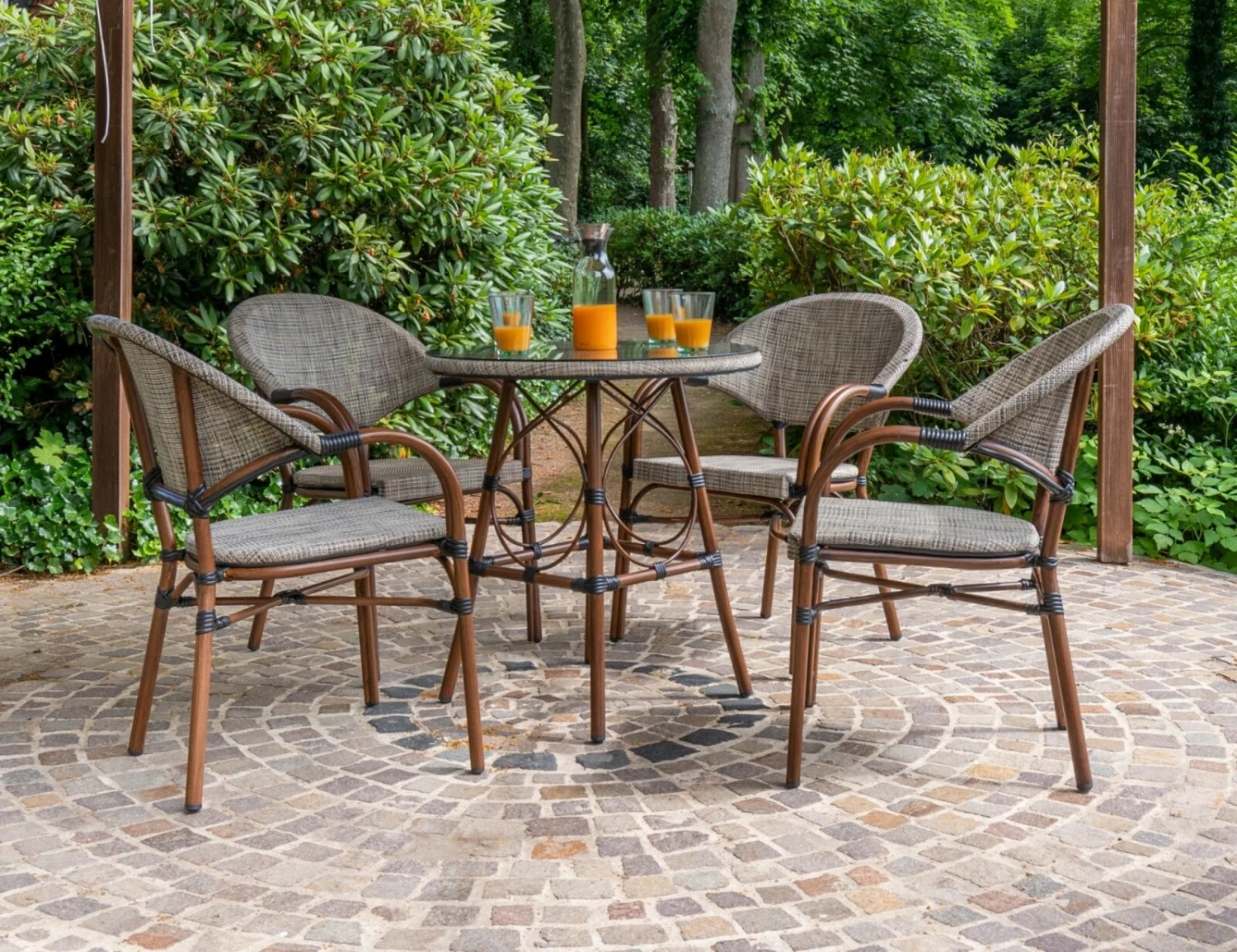 Am billigsten 😀 5-teiliges Gartenmöbel-Set - bambus-sand - 70x74 cm 🎉 6 Am billigsten 😀 5-teiliges Gartenmöbel-Set - bambus-sand - 70x74 cm 🎉 – Bild 4