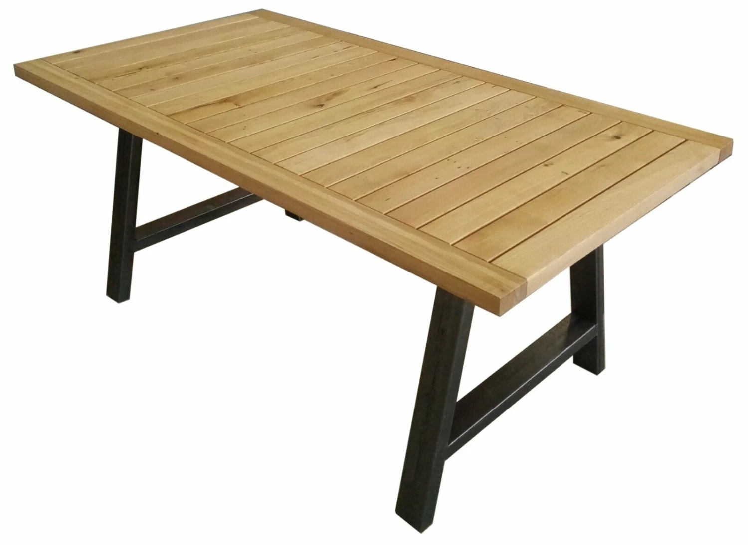 Großhandel 🥰 7-teiliges Gartenmöbel-Set - anthrazit - Eiche massiv - 180x95 cm ⭐ 5 Großhandel 🥰 7-teiliges Gartenmöbel-Set - anthrazit - Eiche massiv - 180x95 cm ⭐ – Bild 3