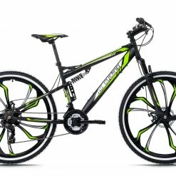 Billig ⭐ KS Cycling Mountainbike FULLY 27,5'' SCRAWLER - schwarz-grün - 46 cm Rahmenhöhe 🧨
