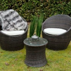 Angebote ✨ 3-teiliges Garten-Lounge-Set - braun - mit Sitzkissen 🥰 -Angebote Garten Store 9005263500 04 1600Wx1600H