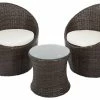 Angebote ✨ 3-teiliges Garten-Lounge-Set - braun - mit Sitzkissen 🥰 -Angebote Garten Store 9005263500 1600Wx1600H