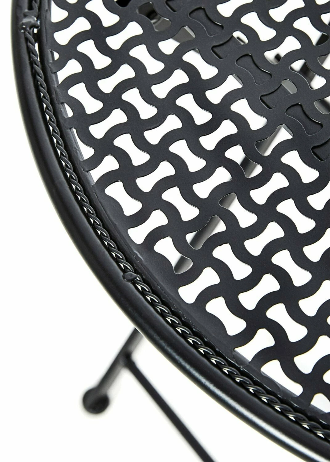 Rabatt 🎉 3-teilige Bistro-Tischgruppe - schwarz-matt - klappbar 🥰 5 Rabatt 🎉 3-teilige Bistro-Tischgruppe - schwarz-matt - klappbar 🥰 – Bild 3