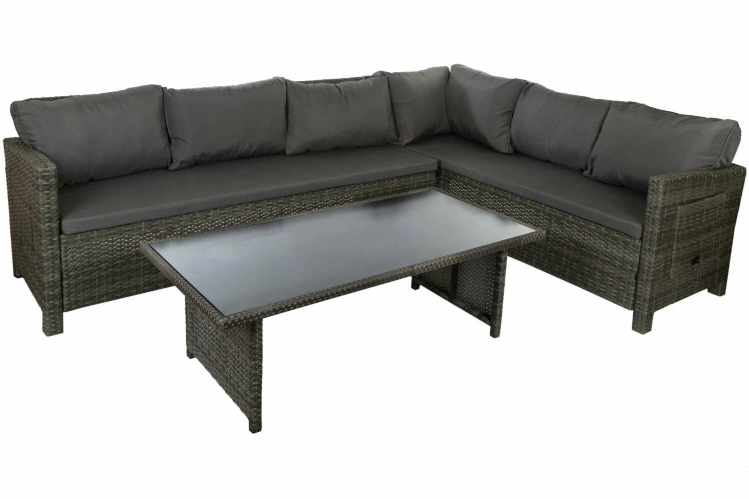 Bestpreis 🥰 3-teiliges Lounge-Set - grau - mit Kissen ⌛ 3 Bestpreis 🥰 3-teiliges Lounge-Set - grau - mit Kissen ⌛