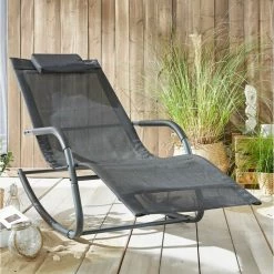 Brandneu 😀 Schaukelliege - anthrazit - mit Nackenkissen 👏 -Angebote Garten Store 9005266100 04 1600Wx1600H