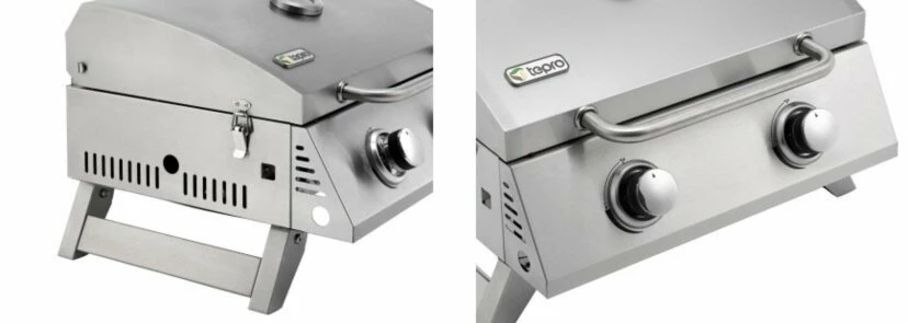 Schlussverkauf ✔️ TEPRO Tischgasgrill CHICAGO - Edelstahl 🌟 5 Schlussverkauf ✔️ TEPRO Tischgasgrill CHICAGO - Edelstahl 🌟 – Bild 3