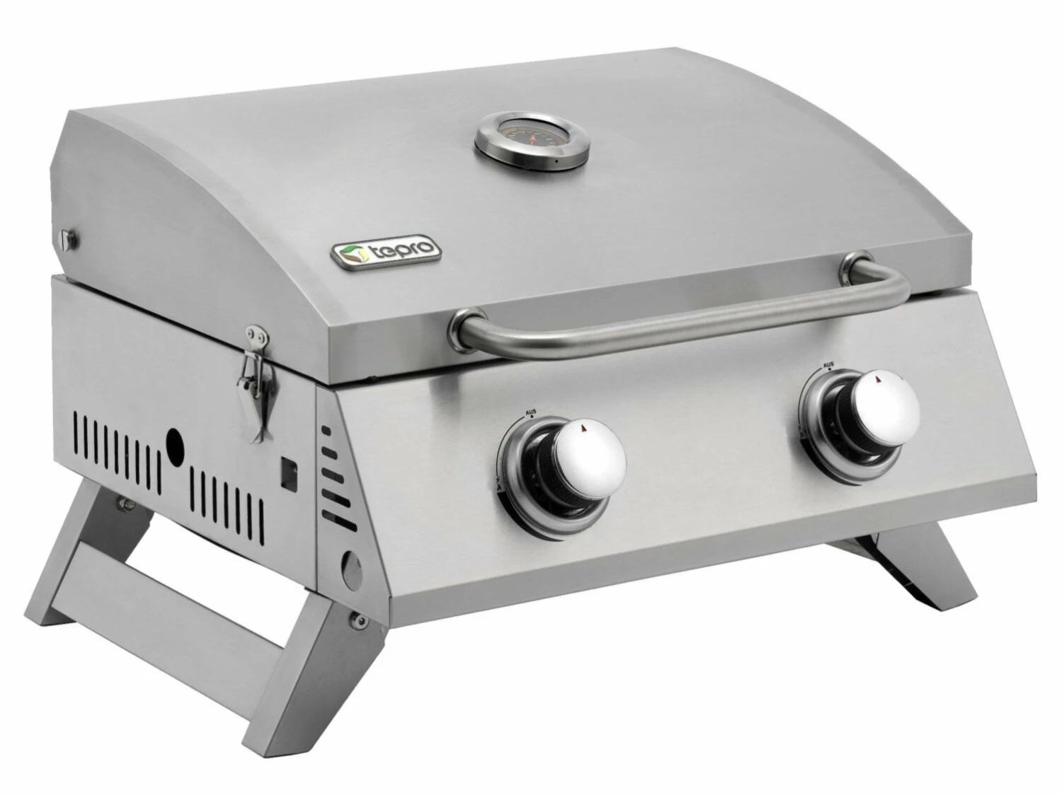 Schlussverkauf ✔️ TEPRO Tischgasgrill CHICAGO - Edelstahl 🌟 3 Schlussverkauf ✔️ TEPRO Tischgasgrill CHICAGO - Edelstahl 🌟