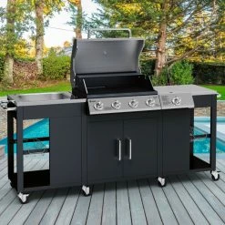 Top 10 💯 TEPRO Gasgrill Outdoor-Küche PETERSBURG - Edelstahl-schwarz - 3193 🔥 -Angebote Garten Store 9005275000 02 1600Wx1600H
