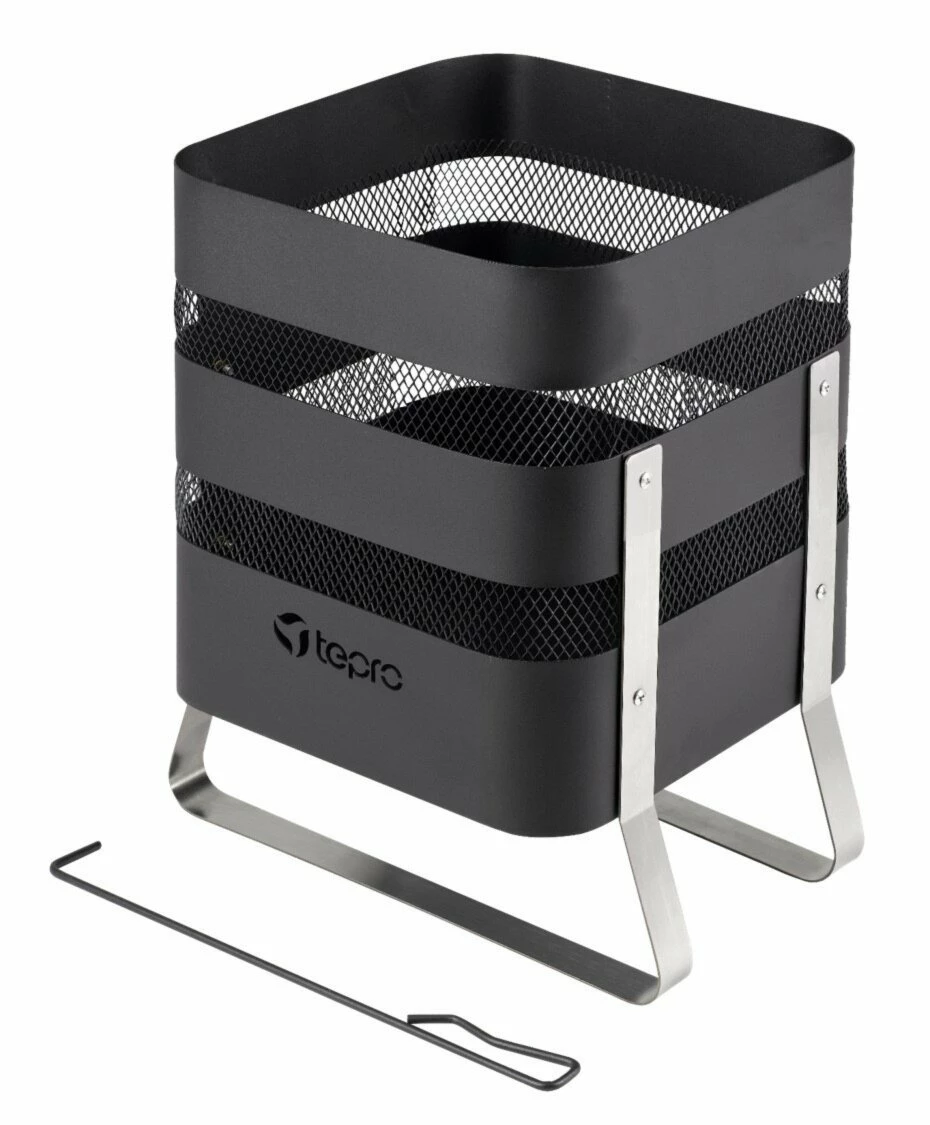 Rabatt ✔️ TEPRO Design-Feuerkorb MILBURN - schwarz-Edelstahl - 1168 ✔️ 3 Rabatt ✔️ TEPRO Design-Feuerkorb MILBURN - schwarz-Edelstahl - 1168 ✔️