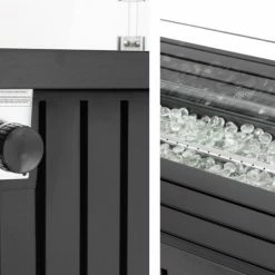 Bester Verkauf 👏 TEPRO Gasfeuerstelle TOPEKA - anthrazit - Glasumrandung - 136 cm ❤️ -Angebote Garten Store 9005276500 03 1600Wx1600H