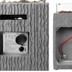 Bester Verkauf 🤩 TEPRO Gasfeuerstelle BRIGHTON - grau - Glasumrandung - 40 cm 🤩 -Angebote Garten Store 9005276700 04 1600Wx1600H