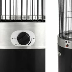 Bestpreis 🧨 TEPRO Terrassenfeuer VENTURA - schwarz-silber - 176 cm hoch 😉 -Angebote Garten Store 9005276800 03 1600Wx1600H