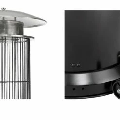 Bestpreis 🧨 TEPRO Terrassenfeuer VENTURA - schwarz-silber - 176 cm hoch 😉 -Angebote Garten Store 9005276800 04 1600Wx1600H