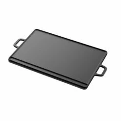 Auslauf 🤩 TEPRO Universal Guss-Wendeplatte - schwarz - Größe XL - 46 cm breit 🛒