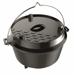 Bestpreis 🌟 TEPRO Dutch Oven - schwarz - Größe L - 41,1 cm breit ✔️