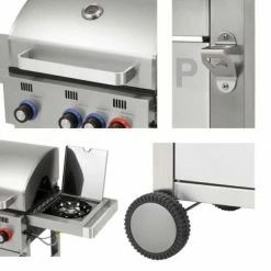 Bestes Angebot 🤩 TEPRO Gasgrill WELLINGTON 3 - Edelstahl - 3187 👍 -Angebote Garten Store 9005281000 04 1600Wx1600H