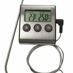 Blitzangebot 👍 TEPRO Digitaler Grill- und Bratthermometer - silber - Alarmfunktion ✨