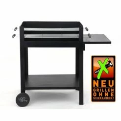 Schlussverkauf 😍 tepro Holzkohlegrill LAMBADA - schwarz - einfacher Aufbau 🎉