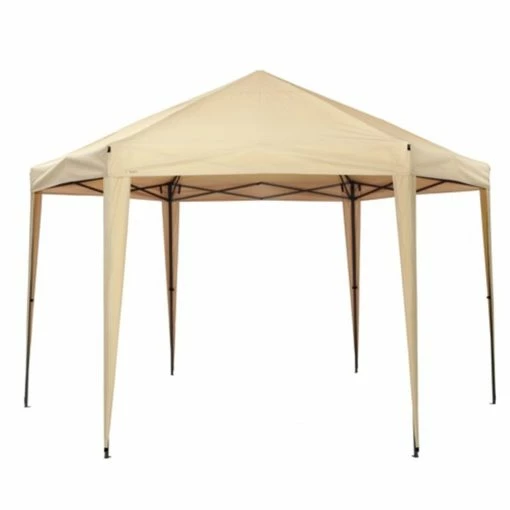 Bestes Angebot 🤩 TEPRO Pavillon ARUBA - sand-anthrazit - 350x400 cm ⭐ -Angebote Garten Store 9005288300 1600Wx1600H