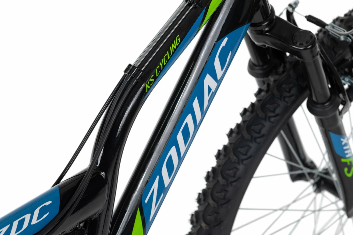 Rabatt ✔️ KS Cycling Kinder-Mountainbike FULLY 24" ZODIAC - schwarz-grün - 38 cm Rahmenhöhe 🎉 6 Rabatt ✔️ KS Cycling Kinder-Mountainbike FULLY 24" ZODIAC - schwarz-grün - 38 cm Rahmenhöhe 🎉 – Bild 4