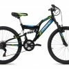 Rabatt ✔️ KS Cycling Kinder-Mountainbike FULLY 24" ZODIAC - schwarz-grün - 38 cm Rahmenhöhe 🎉 -Angebote Garten Store 9005293300 1600Wx1600H
