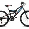 Bestpreis ✔️ KS Cycling Kinder-Mountainbike FULLY 24" ZODIAC - schwarz-rot - 38 cm Rahmenhöhe ✔️ -Angebote Garten Store 9005293500 1600Wx1600H