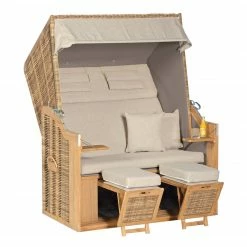 Besorgen ✨ Strandkorb RUSTIKAL 34 Z XL - natura-antik - 140x160 cm ✨