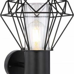 Bester Verkauf 👍 Außenleuchte - schwarz - Metall - 31 cm hoch 💯