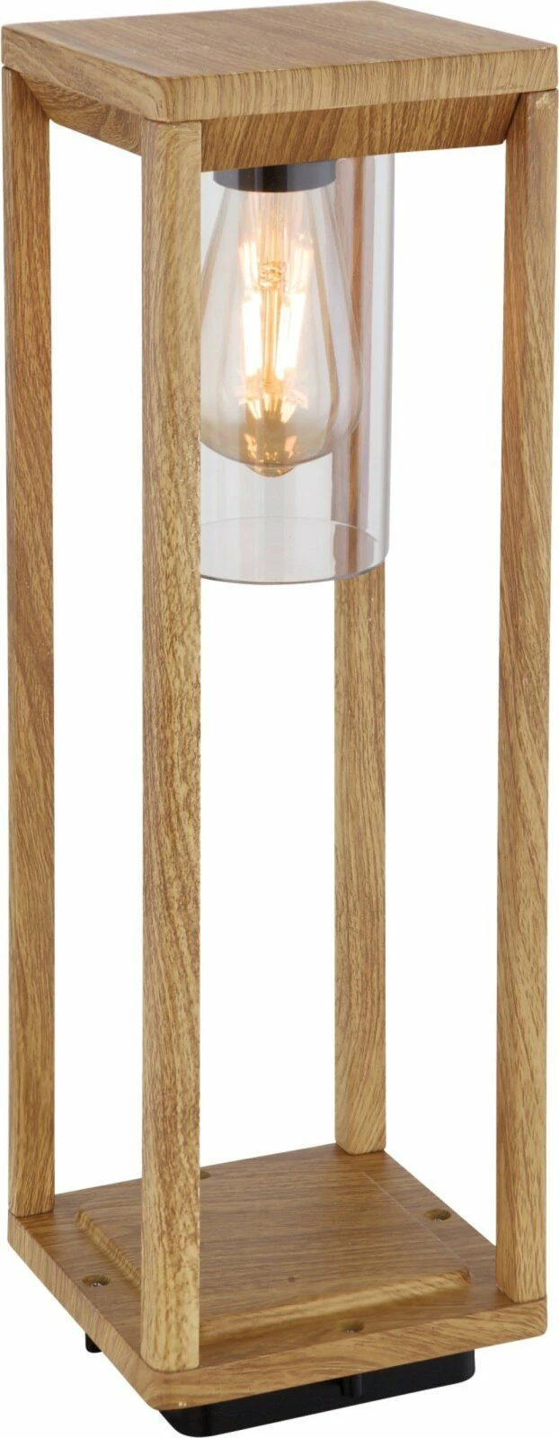 Besorgen 🎉 Außenleuchte - Holzoptik - Aluminium - 50 cm hoch ✨ 3 Besorgen 🎉 Außenleuchte - Holzoptik - Aluminium - 50 cm hoch ✨