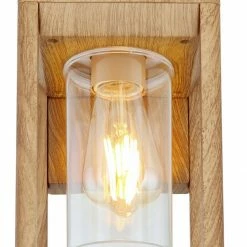 Besorgen 😉 Außenwandleuchte - Holzoptik - Aluminium - 27 cm hoch 🛒 -Angebote Garten Store 9005310600 03 1600Wx1600H