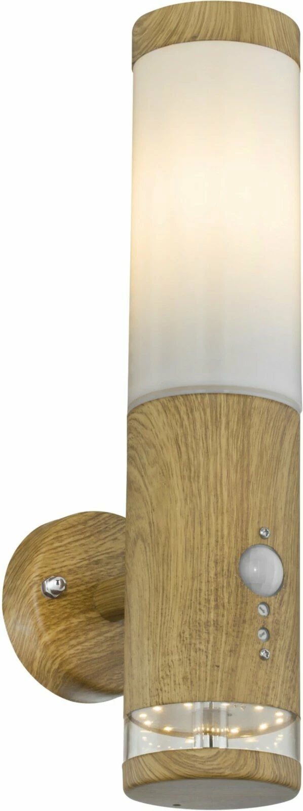 Billig 👏 Wand-Außenleuchte - Holzoptik - mit Bewegungsmelder ❤️ 3 Billig 👏 Wand-Außenleuchte - Holzoptik - mit Bewegungsmelder ❤️