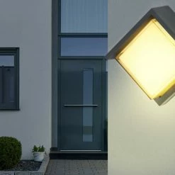 Bestes Angebot 🌟 LED-Wand-Außenleuchte - anthrazit - Aluminium - Rautenform 🧨 -Angebote Garten Store 9005311500 02 1600Wx1600H