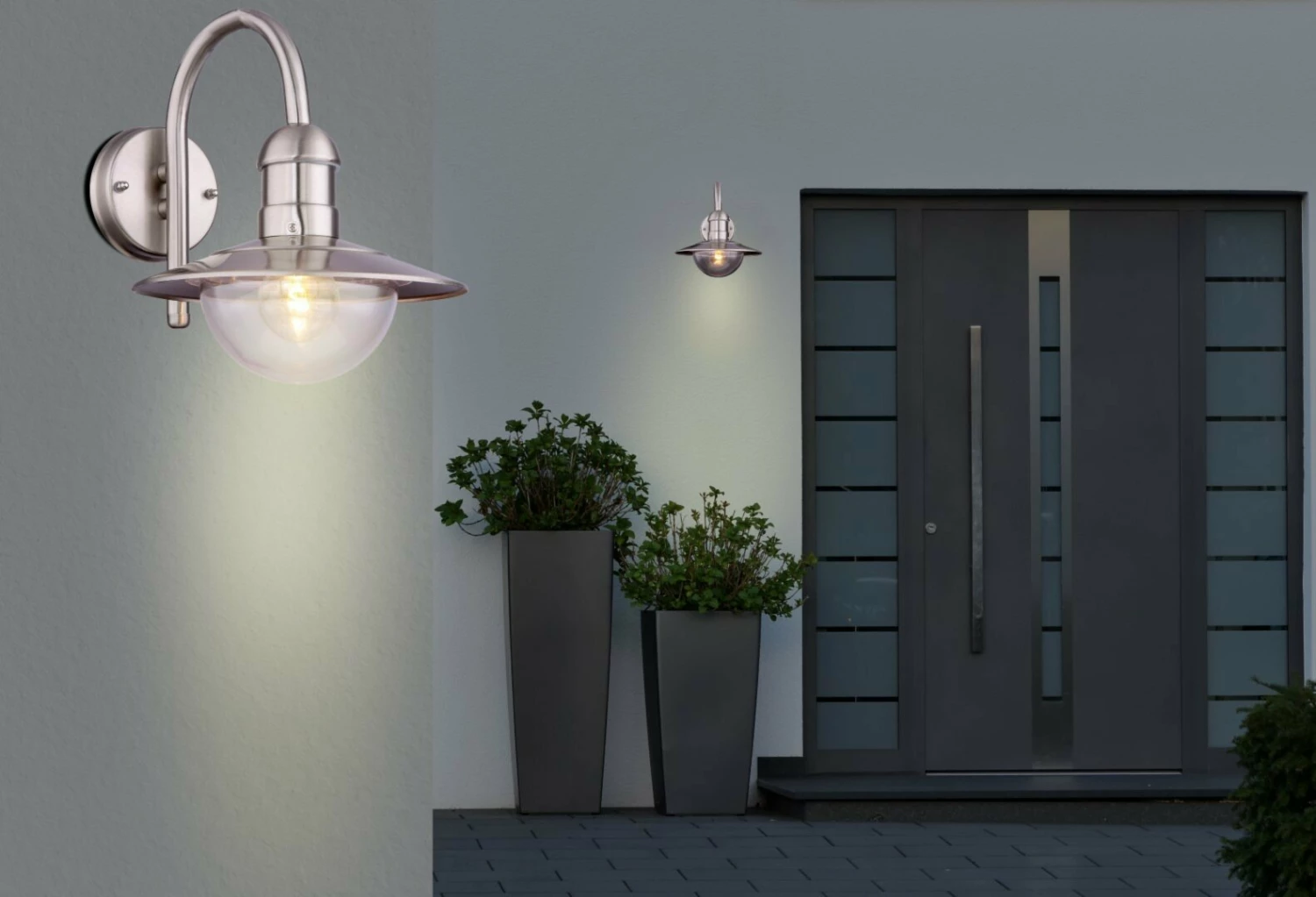 Aktion 👍 Außenleuchte - silber - Edelstahl - 24x30 cm 🔔 4 Aktion 👍 Außenleuchte - silber - Edelstahl - 24x30 cm 🔔 – Bild 2