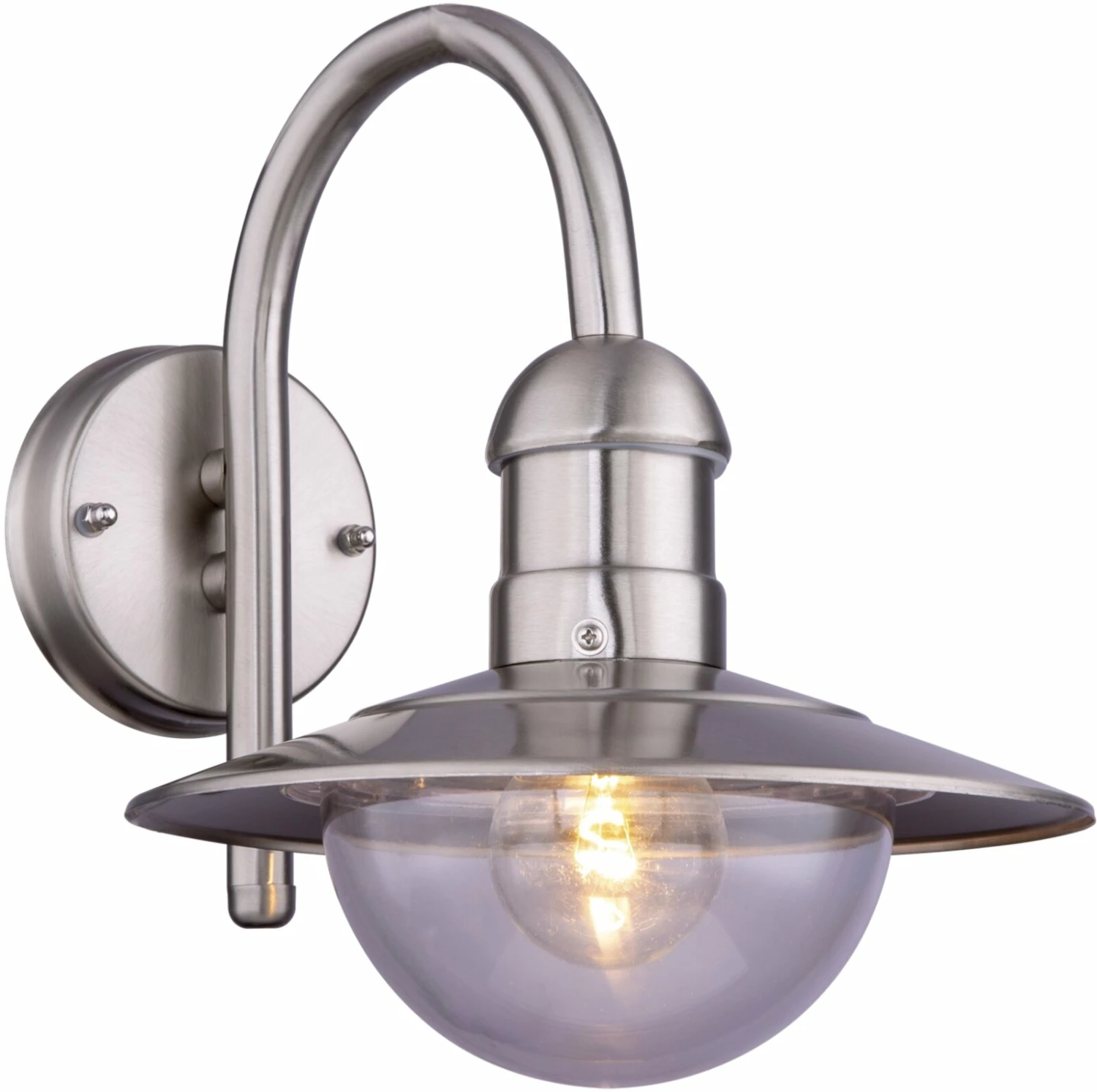 Aktion 👍 Außenleuchte - silber - Edelstahl - 24x30 cm 🔔 3 Aktion 👍 Außenleuchte - silber - Edelstahl - 24x30 cm 🔔