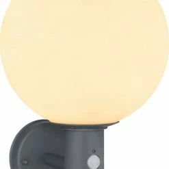 Aktion 😍 LED-Außenleuchte - anthrazit-weiß - Edelstahl - mit Sensor 🎉