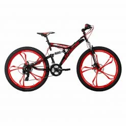 Brandneu 🎉 KS Cycling Mountainbike FULLY 26'' TOPSPIN - schwarz-rot - RH 46 cm 💯