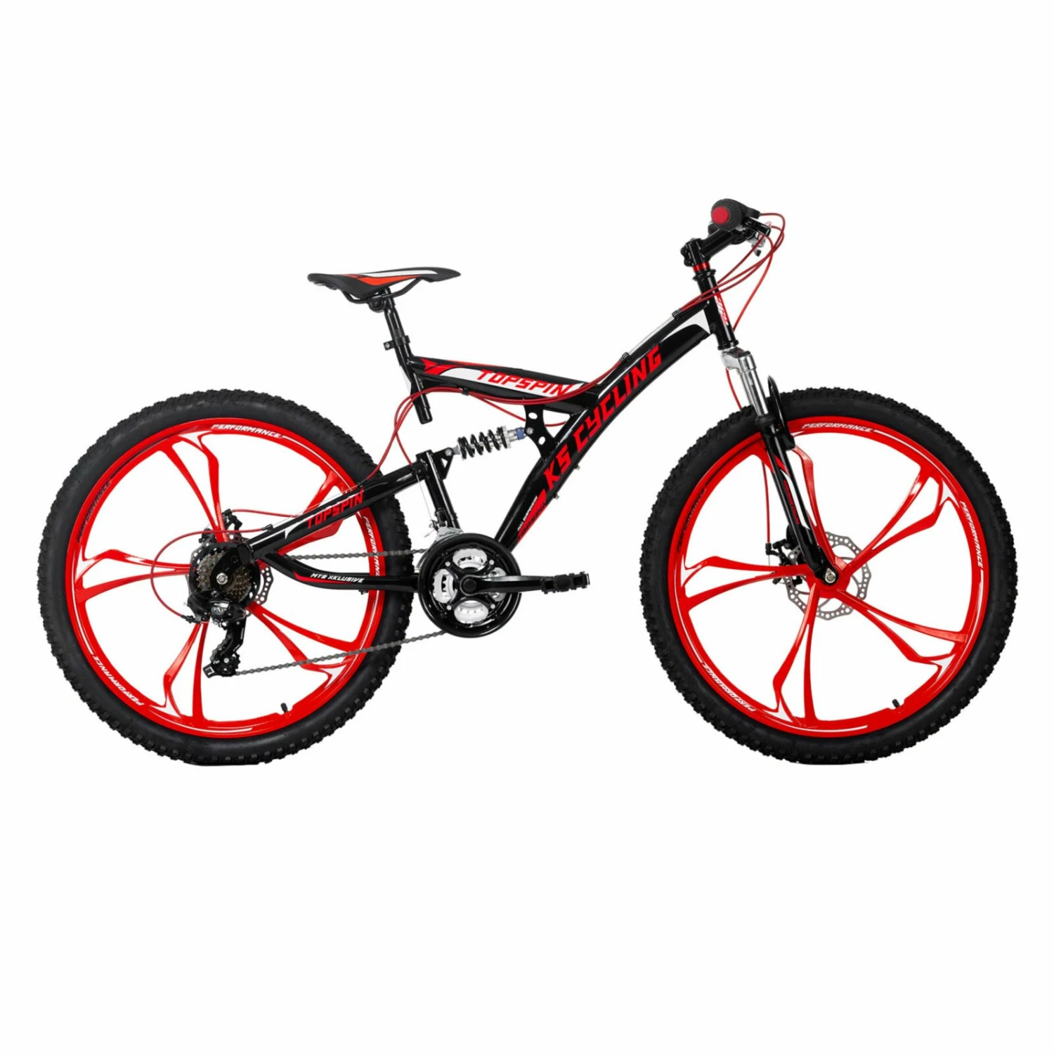 Brandneu 🎉 KS Cycling Mountainbike FULLY 26'' TOPSPIN - schwarz-rot - RH 46 cm 💯 3 Brandneu 🎉 KS Cycling Mountainbike FULLY 26'' TOPSPIN - schwarz-rot - RH 46 cm 💯
