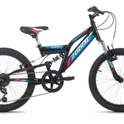 Blitzangebot 😉 KS Cycling Kinder-Mountainbike FULLY 20" ZODIAC - schwarz-rot - 31 cm Rahmenhöhe 😀