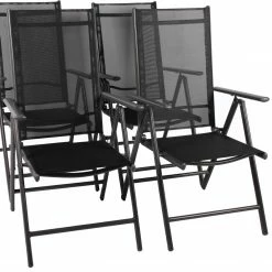 Beste Bewertungen von 👏 4-teiliges Gartenstuhl-Set - anthrazit - Aluminium 😉