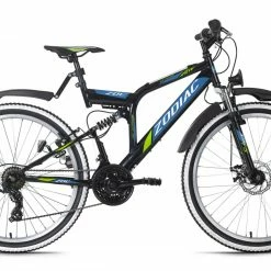 Bestes Angebot 🎉 KS Cycling Mountainbike FULLY 26 ZODIAC - schwarz-grün - 48 cm Rahmenhöhe ⭐