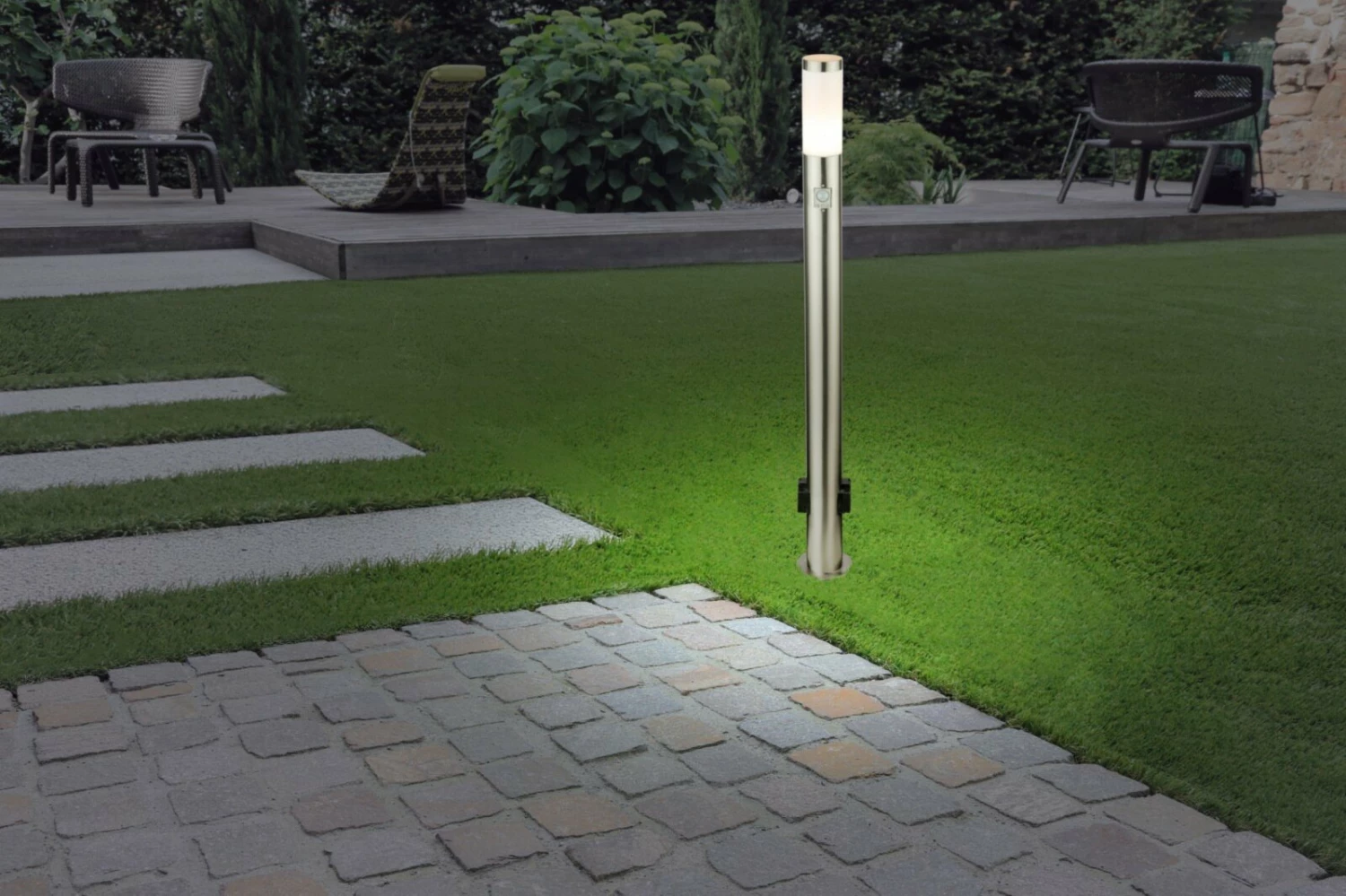 Neu 👍 Außenleuchte - opal - Sensor - 110 cm ❤️ 4 Neu 👍 Außenleuchte - opal - Sensor - 110 cm ❤️ – Bild 2