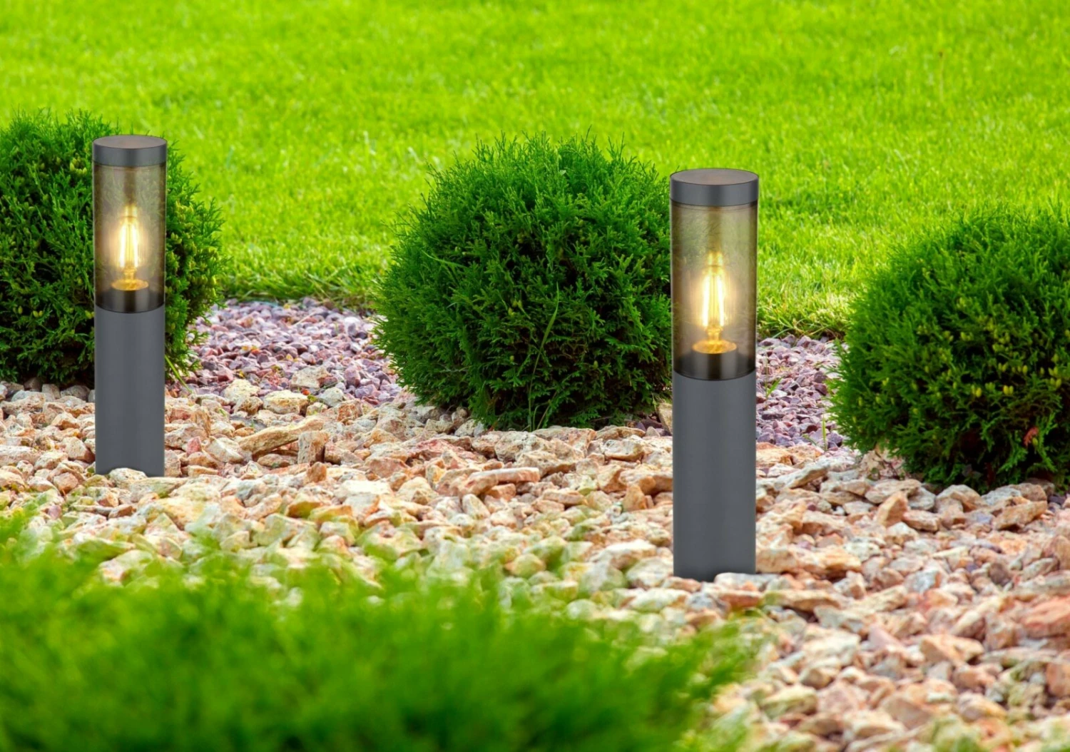 Großhandel 🎉 Außenleuchte - anthrazit-rauchfarben - Edelstahl - 45 cm 🥰 4 Großhandel 🎉 Außenleuchte - anthrazit-rauchfarben - Edelstahl - 45 cm 🥰 – Bild 2