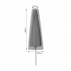 Angebote 🛒 Abdeckhüllle Schirm - anthrazit - Polyester - 250 cm hoch 🎁 -Angebote Garten Store 9005439900 03 1600Wx1600H