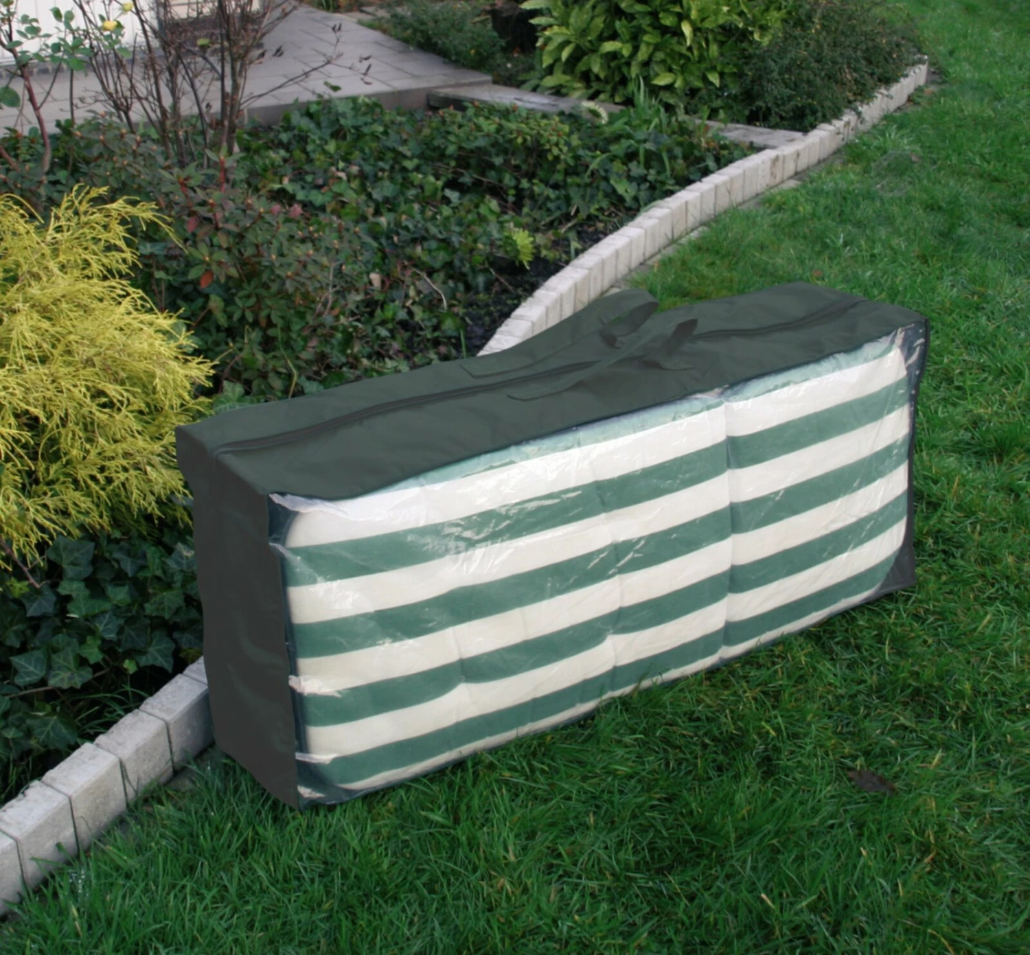 Bester Verkauf 👍 Abdeckhülle Auflagen - anthrazit - Polyester - 125 cm ⭐ 4 Bester Verkauf 👍 Abdeckhülle Auflagen - anthrazit - Polyester - 125 cm ⭐ – Bild 2