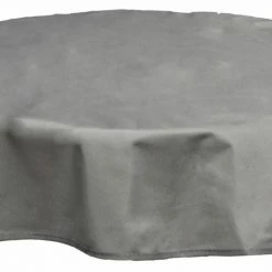 Brandneu 🔔 Tischdecke - hellgrau - Polyester - 120 cm Ø 😉