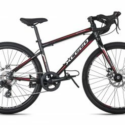 Aktion 🤩 KS Cycling Gravelbike Rennrad Xceed 24'' - schwarz-rot - 36 cm Rahmenhöhe ❤️